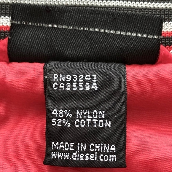 Diesel, Vintage, Bomber Jacket, Embroidered, Cowl Neck, Size S, Nice Condition - Picture 14 of 16